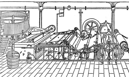 EARLY FOURDRINIER PAPER MACHINE EARLY FOURDRINIER PAPER MACHINE